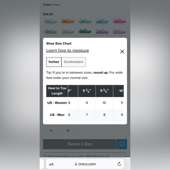 NWT Classic Crocs in Kiwi, Women’s 9/Men’s 7 - Picture 5 of 5